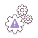 gear,miscellaneous,warning,exclamation mark,cogwheels,operational risk